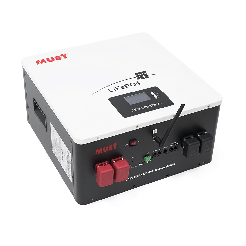 Акумуляторна батарея Must LiFePO4 LP16-24200 25.6V 200Ah, 5,12kWh, BMS100A@8S, CAN2.0/RS232/RS485, 6000 cycles, 486x442x250,44kg Київ - фото 1