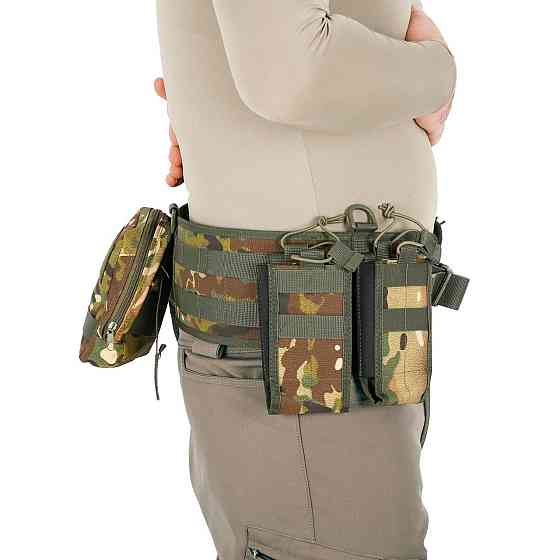 Разгрузочный пояс РПС для военных, разгрузка тактическая с системой MOLLE, Камуфляж зеленый Каменец-Подольский