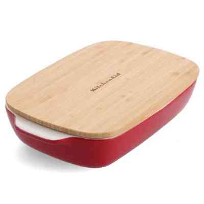 Форма для випікання KitchenAid з кришкою керамогранітна 1,9 л Червона (CC006106-001) Вінниця