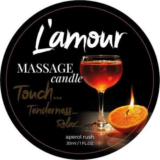 Массажная свеча L'amour Aperol Rush с ароматом коктейля Апероль, 30 мл Sex Aura Киев