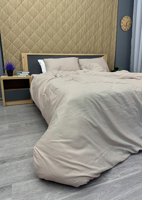 Комплект постельного белья, Decorator Rose Smoke - Pumice Stone Двуспальный 180х215 Тауп с пудровым (88-070) Киев - изображение 5