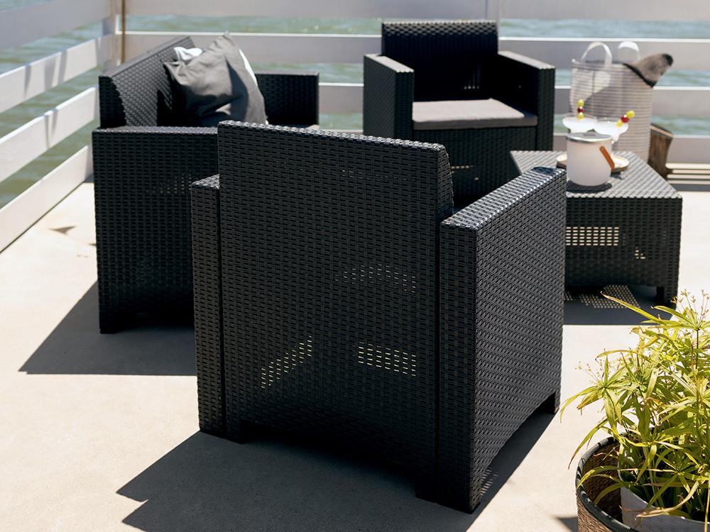 Набор садой мебели BICA Nebraska 2, графит Киев - изображение 2