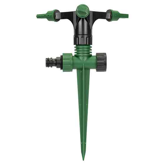 Дождеватель круговой на пластиковом колышке с боковой подачей (ABS) GRAD (5014115) Киев