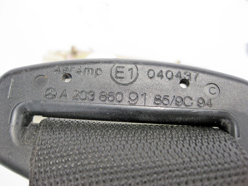 Mercedes-Benz  A2038609185 9C94 Ремінь безпеки задній лівий чорний C-Class W203 Одесса - изображение 3
