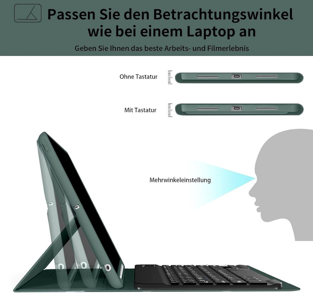 Защитный чехол с Bluetooth клавиатурой для iPad 10.2 (2019/20/21)/pro10.5(2017)/Air 3 10.5 Днепр - изображение 3