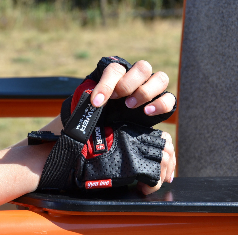 Рукавички для фітнесу Power System PS-2500 Power Plus Black/Red L Кам'янське - фото 10