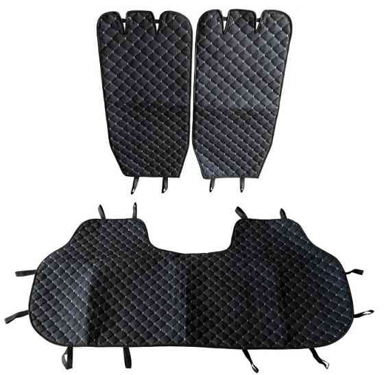 Накидка на задние сиденья (алькантара) PolyteP, к-т (2 шт., белая строчка) Киев