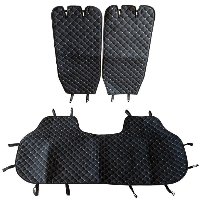 Накидка на задние сиденья (алькантара) PolyteP, к-т (2 шт., белая строчка) Киев - изображение 1