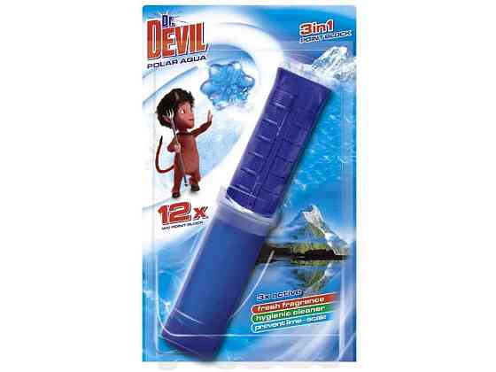 Блок Точковий для туалетів 1шт 3in1 Полярна вода ТМ Dr.DEVIL   Solmir Київ