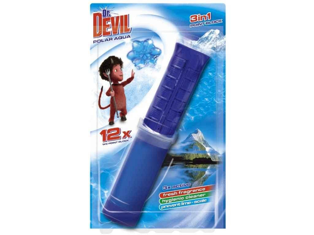 Блок Точковий для туалетів 1шт 3in1 Полярна вода ТМ Dr.DEVIL   Solmir Київ - фото 1