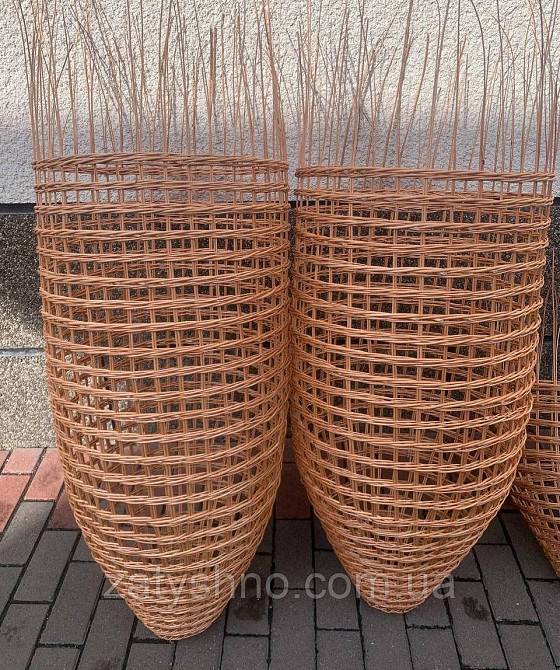 Светильник плетеный высокий из лозы Киев - изображение 6