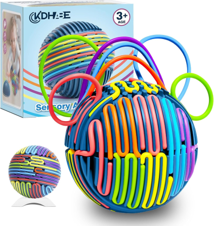 Сенсорный 3D-мяч KIDHABE с 16 силиконовыми нитями и подставкой, антистресс игрушка для детей и взрослых Киев