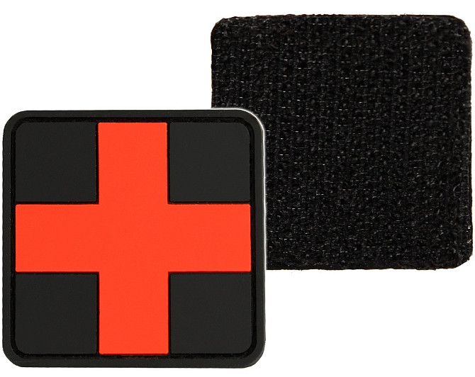 Шеврон 3D PVC на липучці Mil-Tec 16830402 "FIRST AID" ПЕРША ДОПОМОГА (Патч ,Нашівка ,Емблема) Нововолинськ - фото 1