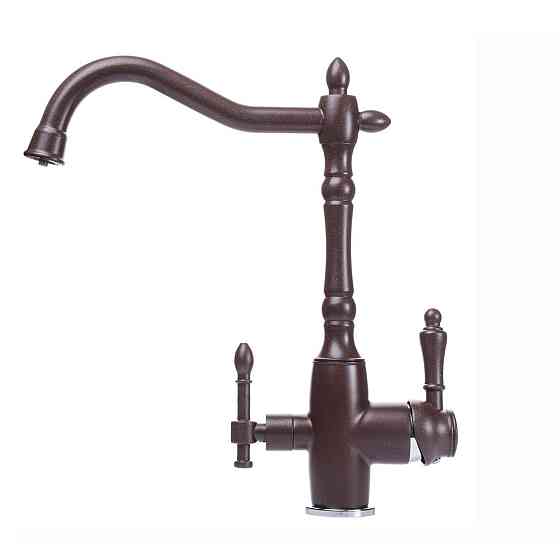 Смеситель для кухни под осмос Globus Lux LAZER GLLR-1000-6-MARONE (000019264) Киев