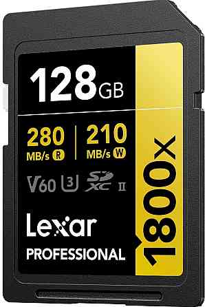 Карта памяти Lexar 128GB Professional 1800x UHS-II SDXC Нова. Харьков
