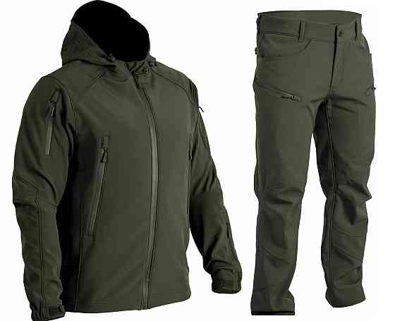 Чоловічий тактичний костюм Softshell Spartan демісезонний (Olive) розмір — S Вінниця