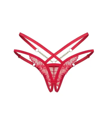 Трусики Obsessive Matildea crotchless thong 2XL/3XL Львів