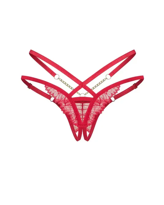 Трусики Obsessive Matildea crotchless thong 2XL/3XL Львів - фото 3