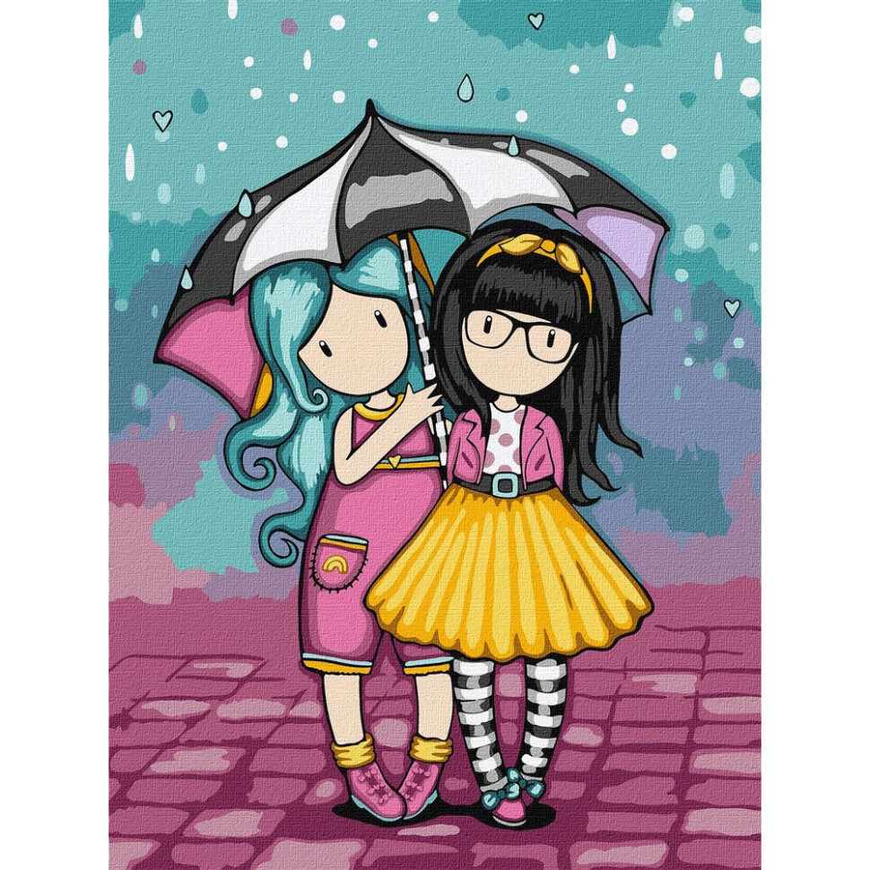 Картина за номерами "Look-Be Kind Santoro Gorjuss Collection" KHO8586, 30х40 см Вінниця - фото 1