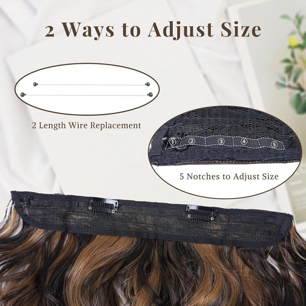 Накладные пряди на невидимой ленте клипсах 50см каштановые, волосы коричневые с карамельным мелированием Киев - изображение 7