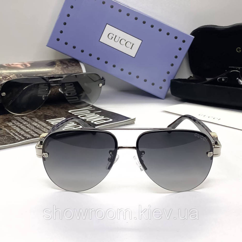 Мужские солнцезащитные очки GG (5020) silver Киев - изображение 2