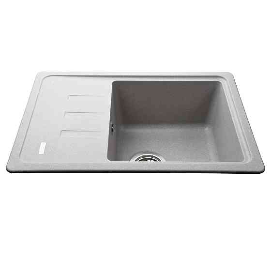 Гранітна мийка Globus Lux MONO сірий камiнь 620x435мм-А0005 Київ