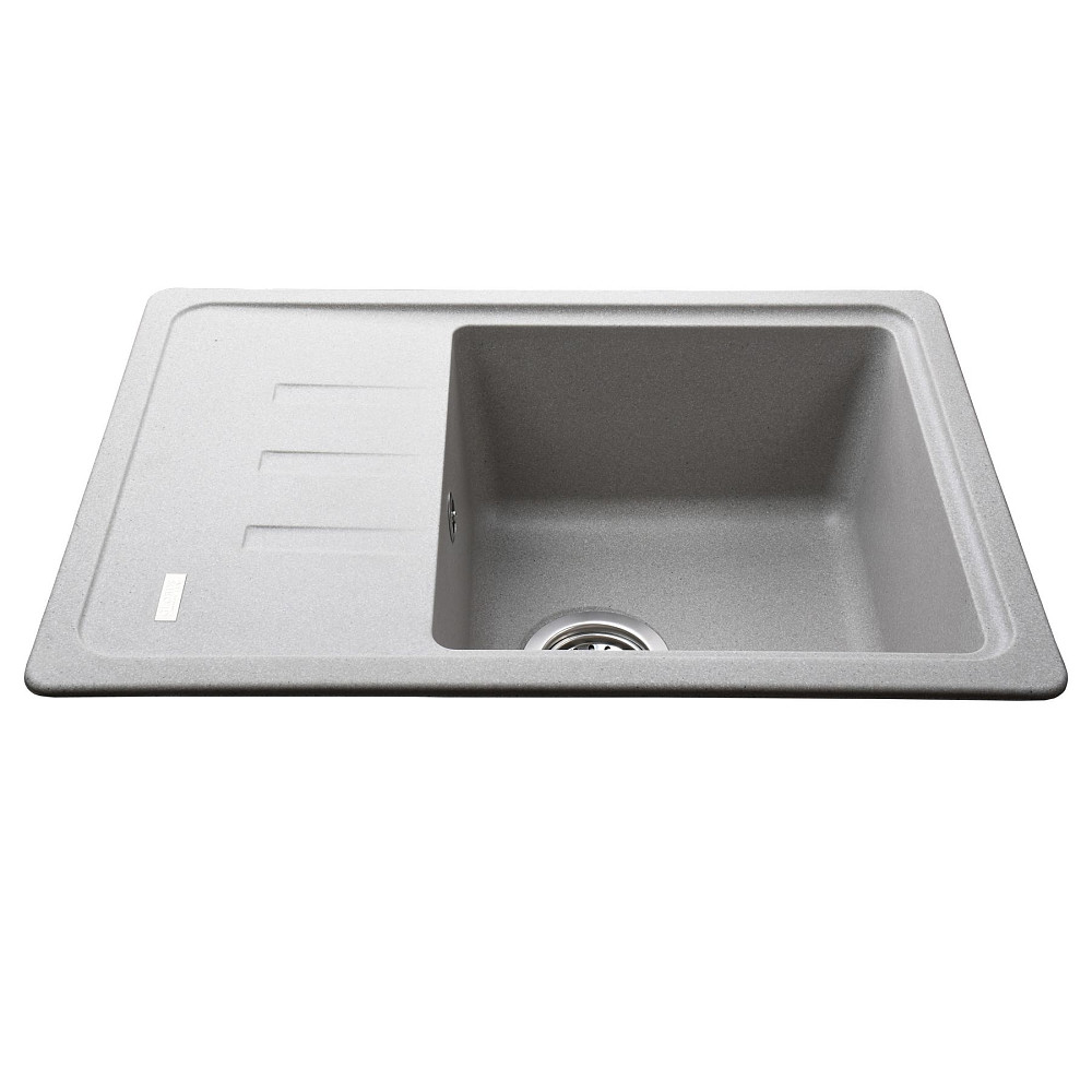 Гранітна мийка Globus Lux MONO сірий камiнь 620x435мм-А0005 Тернопіль - фото 2
