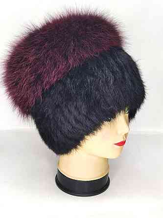 Шапка женская меховая кубанка Ребекка Бордовый Харьков