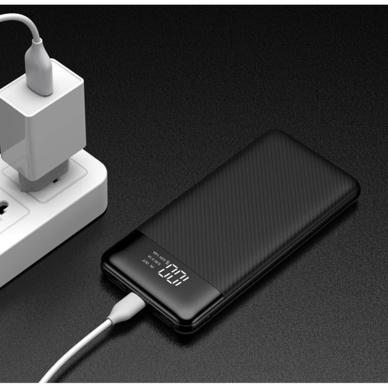 Павербанк 10000 mAh VEGER VG-W1087 PD быстрая зарядка цифровой дисплей power bank повербанк Одесса