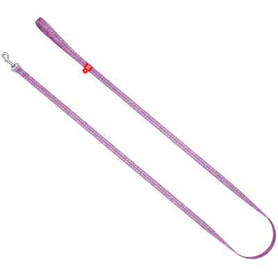 Поводок для кошек WAUDOG Re-cotton светоотражающий XS 200х1 см фиолетовый (16449) Винница