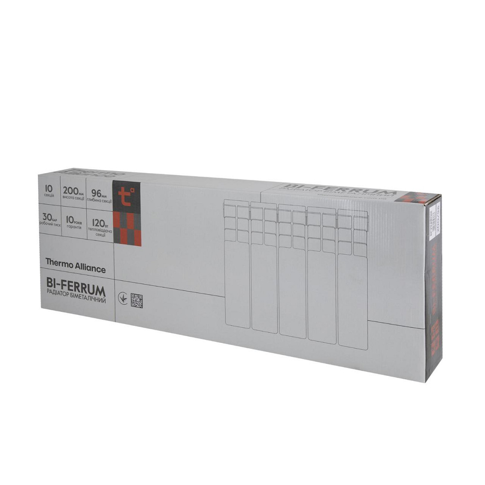 Радіатор біметалевий Thermo Alliance Bi-Ferrum 200/96 0,81 кг Київ - фото 17