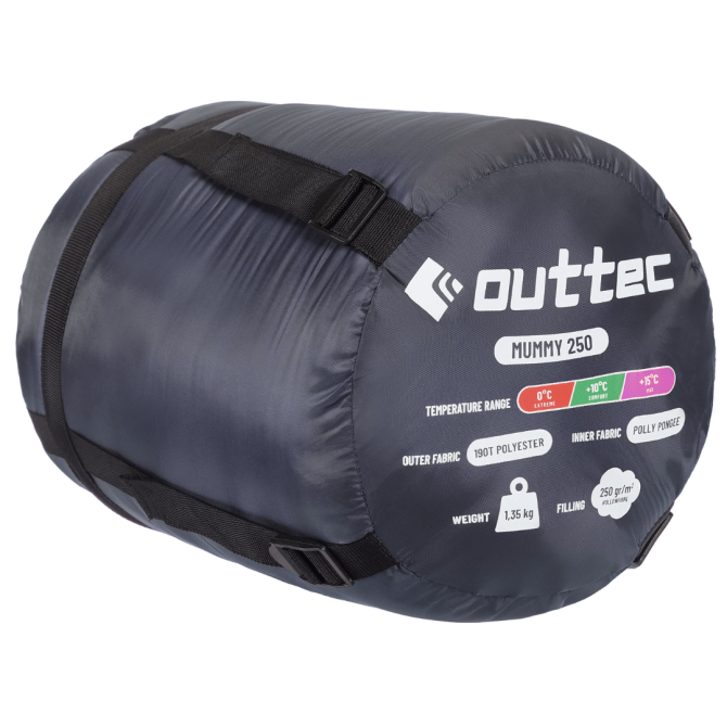 Спальний мішок кокон Outtec Mummy демісезон синій Киев - изображение 7