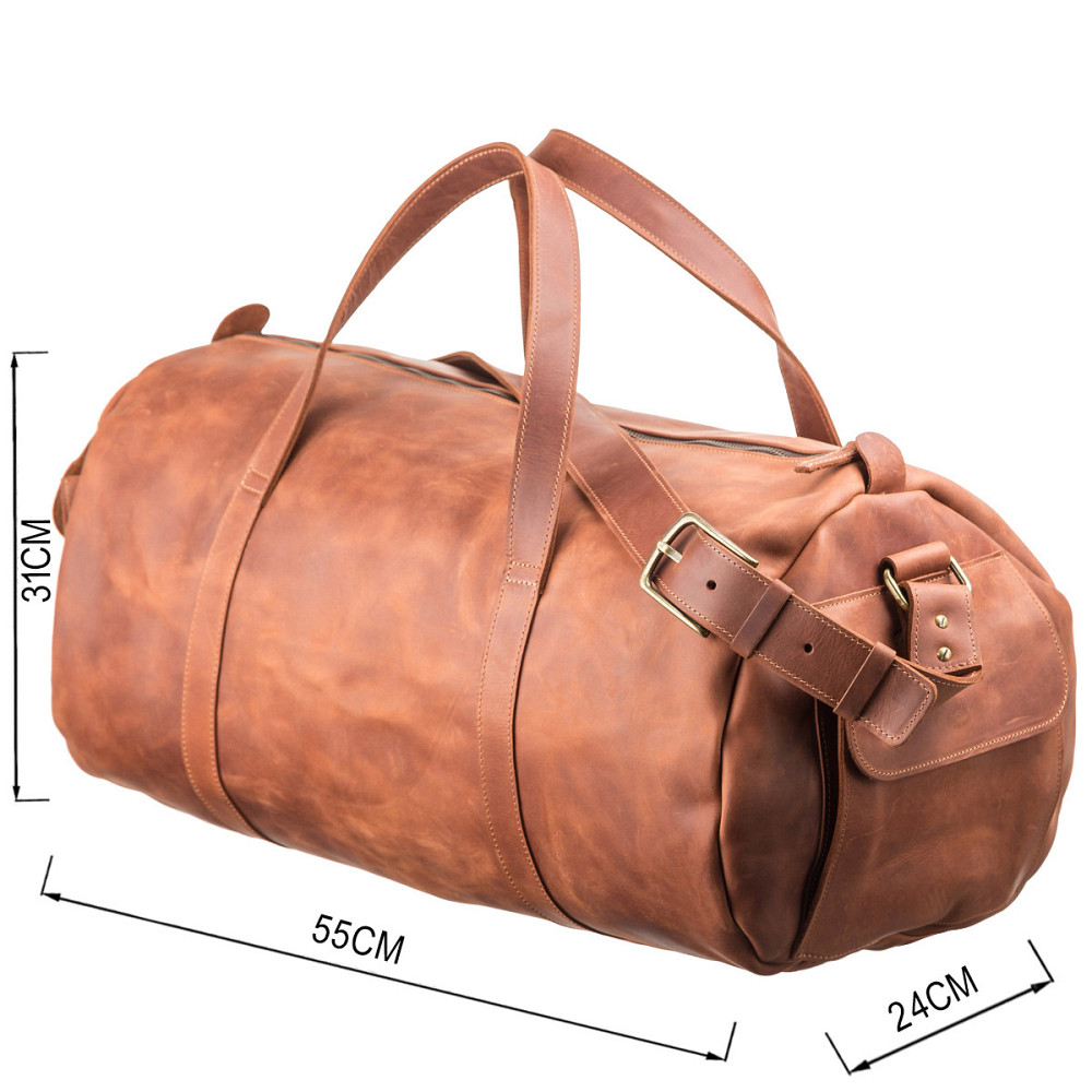 Сумка дорожная Grande Pelle 11047 винтажная кожа Коричневая Киев - изображение 3