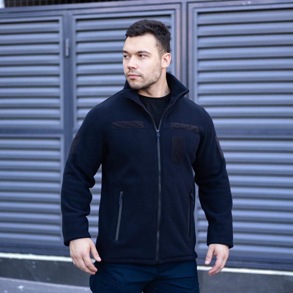 Толстовка тактическая флисовая Pobedov Voin с липучками Темно-синий XL BLto2 541XLdb Киев - изображение 1