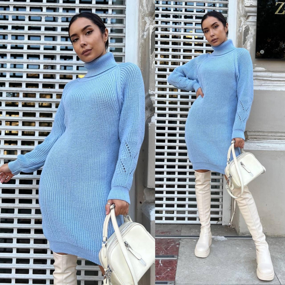 Жіноча стильна однотонна сукня-туніка з горлом.42-50р. Київ - фото 3