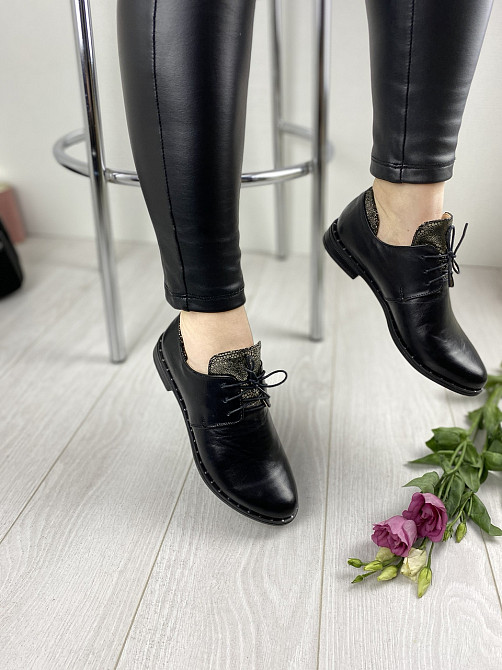 Vesna Туфлі жіночі VESNA 2429 чорні (весна-осінь, шкіра натуральна) (4152) лише 36р.та 37р. Коломия - фото 8