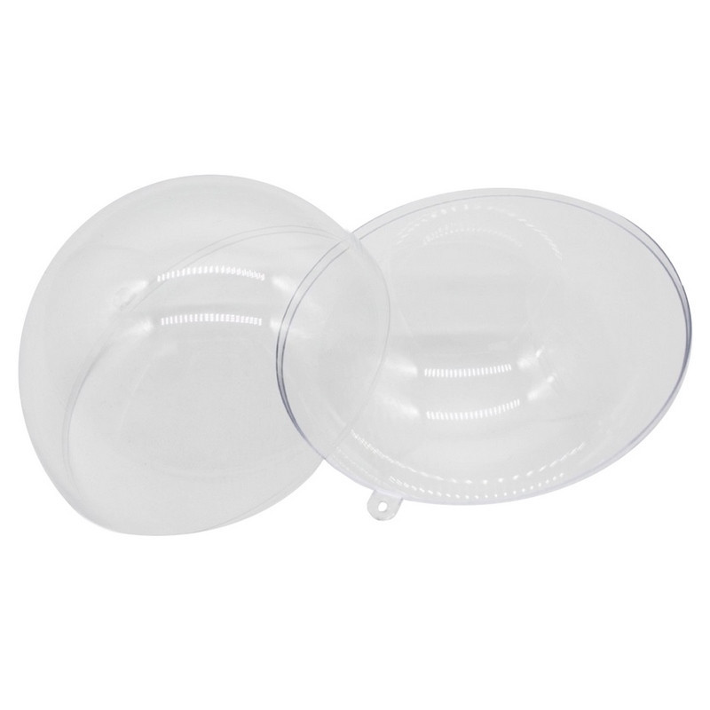 Акрилова заготовка "Новорічна куля" HJ-3 з петелькою, 120 мм Вінниця - фото 1