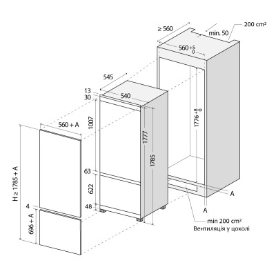 Холодильник Interline RDF770EBZWA Вінниця - фото 7