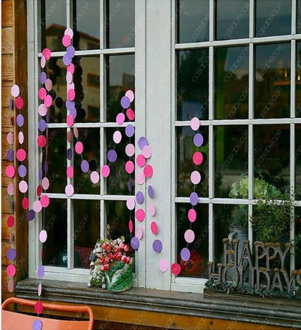 Гирлянда из кружочков на стену 4 м разноцветный Киев - изображение 6