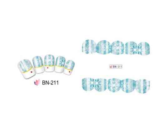 Наклейки на ногти снежинки, размер стикера 6*5см, инструкция по применению есть в описании Киев