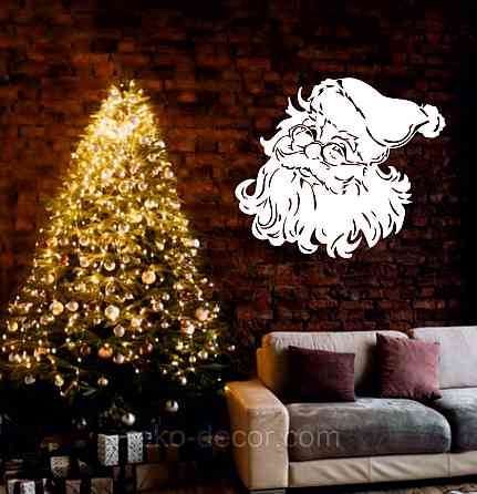 Декоративное настенное Панно «Дед Мороз», Декор на стену Киев