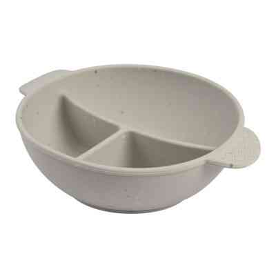 Тарілка дитяча Canpol babies DOTS силіконова на присосці з секціями, сіра (51/403_grey) Вінниця