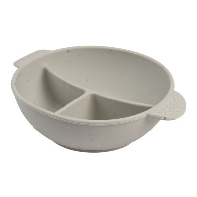 Тарілка дитяча Canpol babies DOTS силіконова на присосці з секціями, сіра (51/403_grey) Вінниця - фото 1