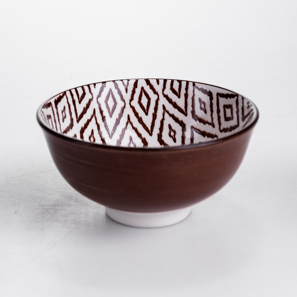 Столовий сервіз на 6 персон 24 предмети порцеляновий HP-HK-A10 Коричневий Коломия - фото 2