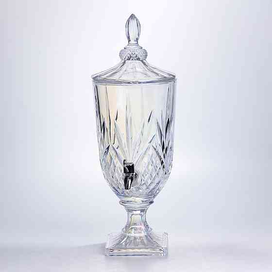 Лимонадниця з краном скляна 3 л диспенсер для напоїв лимонадник із краном Прозорий HP-19-302 Коломия