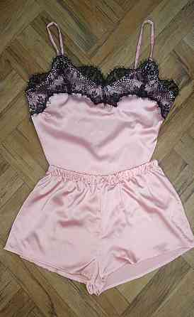 Шелковая пижама женская Пудровый 4XL Харьков