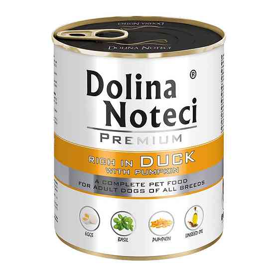 Dolina Noteci Premium (Долина Нотечі Преміум) консерви вологий корм для собак з качкою та гарбузом 400 г. х 24 шт. Запоріжжя