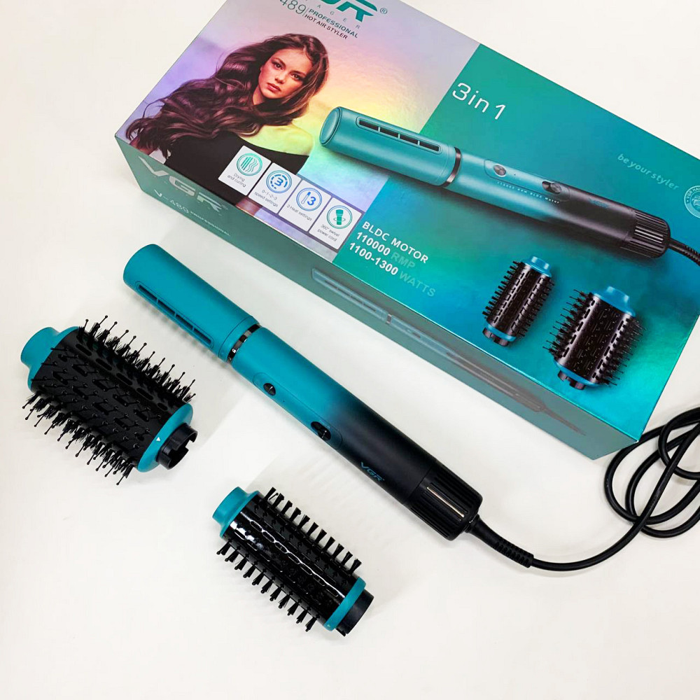 Фен-щітка для щоденного використання, Фен для волосся з холодним обдуванням, Фен професійна щітка NL-19 Івано-Франківськ - фото 7