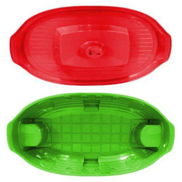 Детская песочница бассейн с крышкой Корабль Doloni пластиковая для детей Красно-салатовый Киев - изображение 4