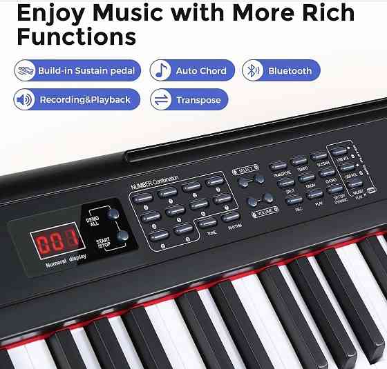 Цифрове піаніно Fesley FEP160 (стійка, педаль, пюпітр, навушники) Харків